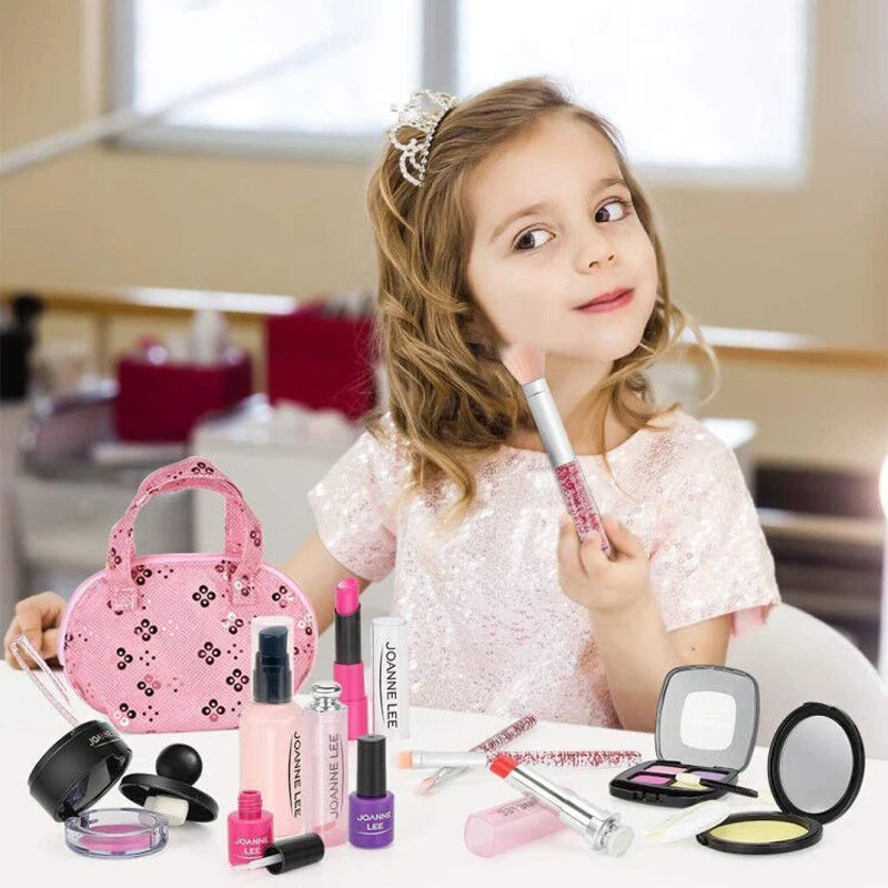 Kids Toys Simulation Cosmetics Set Pretend Makeup Toys Girls Play House Simulation Blinger Makeup Girls Play Bling Cosmetic Toy kids makeup