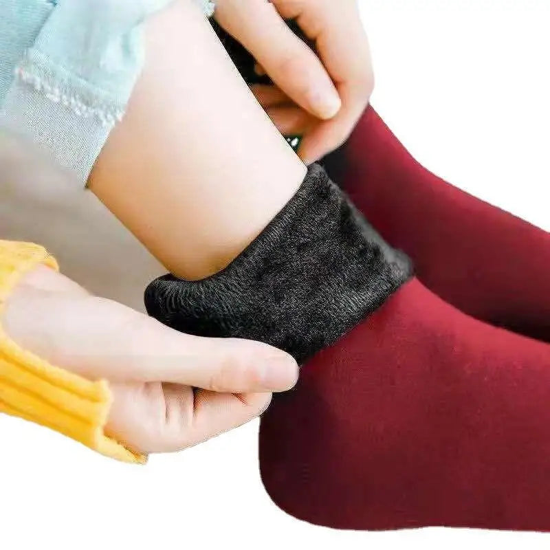 1/2/3/5/10Pairs Thermal Socks Women Winter Warm Thicken Fleece Short Socks Cashmere Wool Socks Snow Velvet Boots Home Floor Wear Socks