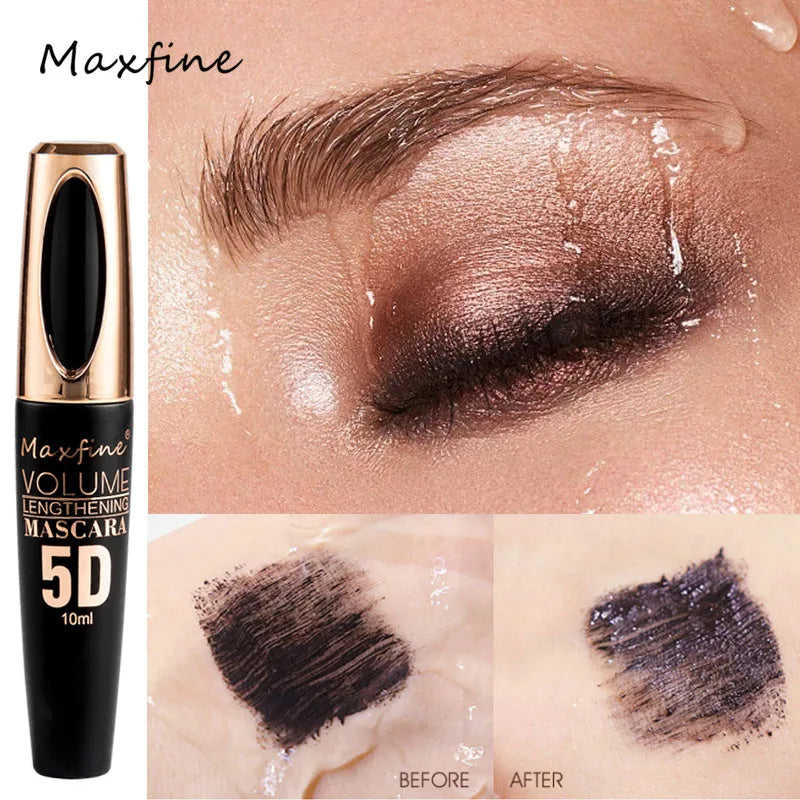 5D Silk Mascara with Big Eyes, Strong and Lasting Black Content and Length, Waterproof and Non-caking, and Prolonged Mascara eyes