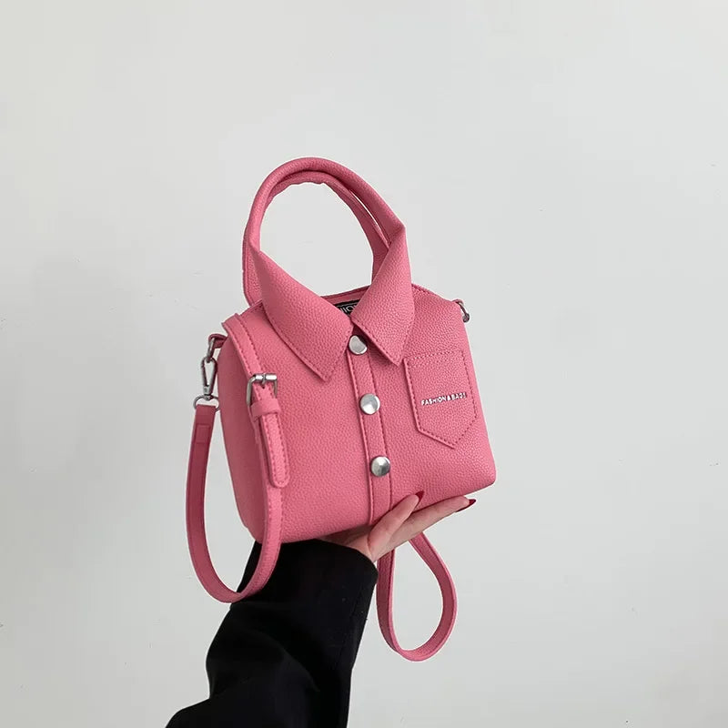 PU Square Compact Shoulder and Crossbody Bags Zipper Unique Design High Quality Hand Bags for Women 2024 Designer Style Bolso bags