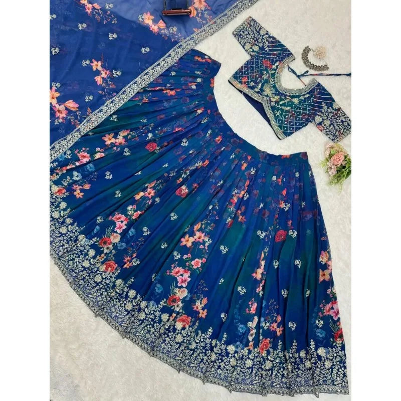 Lehenga CholI Bollywood Wedding Party in India Pakistani Wear Readymade party lehnga