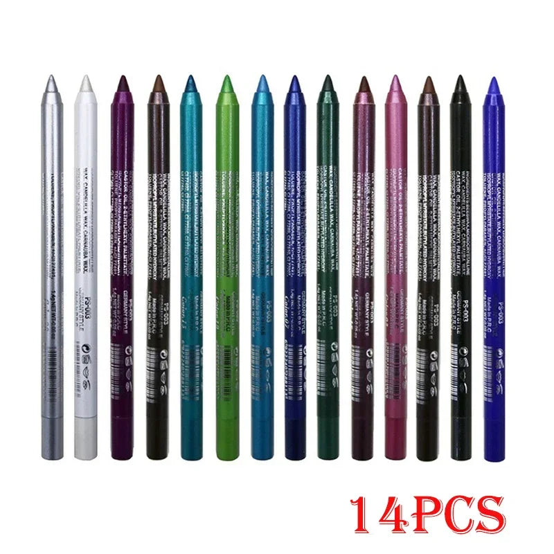 Makeup Long-lasting Not Blooming Eyeliner Pencil Waterproof Pigment Eyeshadow Eye Liner Pen Women Fashion Color Make Up Tools eyes