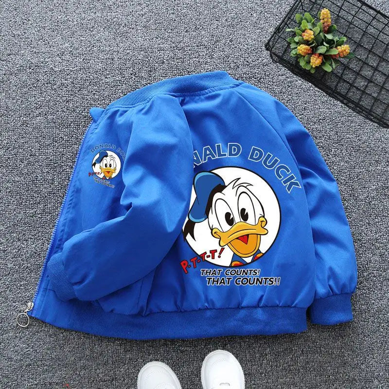 New Spring Baby Boys Girls Jacket Fashion Cartoon Mickey Minnie Mouse Print Outerwear for Kids Clothes Children Windbreaker Coat boys jackets and coats