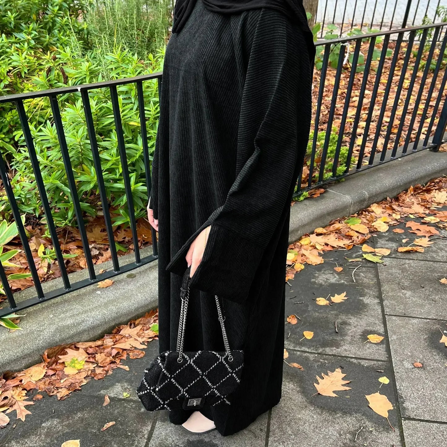 Winter Corduroy Abaya Dress Dubai Luxury Abayas for Women Muslim Turkish Long Dresses Islamic Modest Clothing Kaftan Hijab Robe abaya