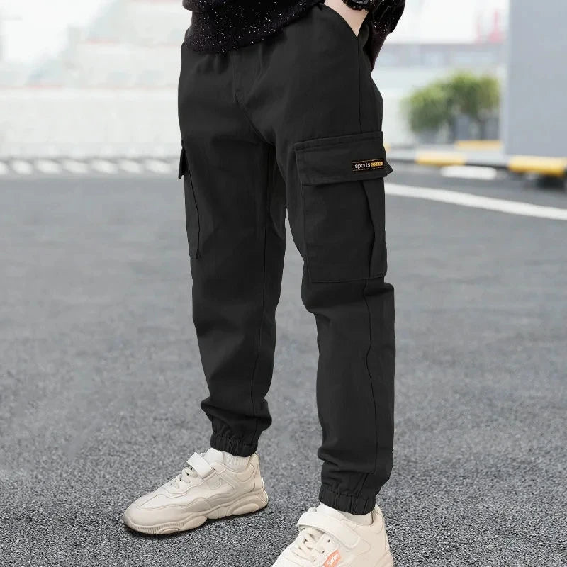 New Spring Autumn Boys Pants Casual Long Style Trousers For Kids 3- 12 Years Old Teenage Children Sport Outdoor Pants  bottom boys