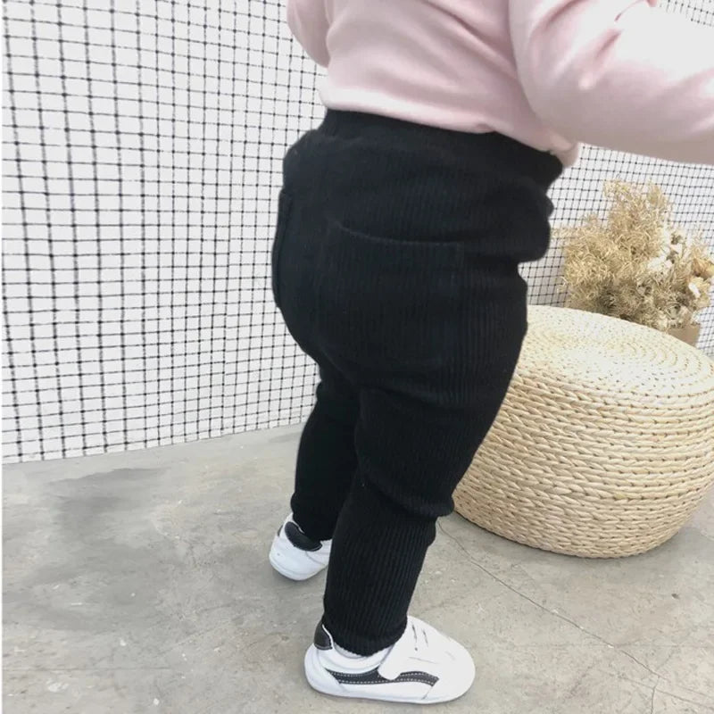 New Baby Girls Boys Leggings Cotton Big PP Pants Spring Autumn Kids Girl Pants Fashion High Waist Long Trousers Children's Pant bottom boys