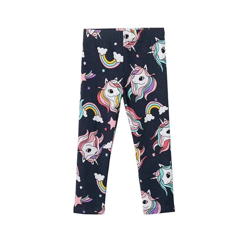 2 3 4 5 6 7 Years Girls Leggings 100% Cotton Girl's Trousers Little Girls Pants Skinny Cartoon Kids Children Leggings Trousers bottoms girls