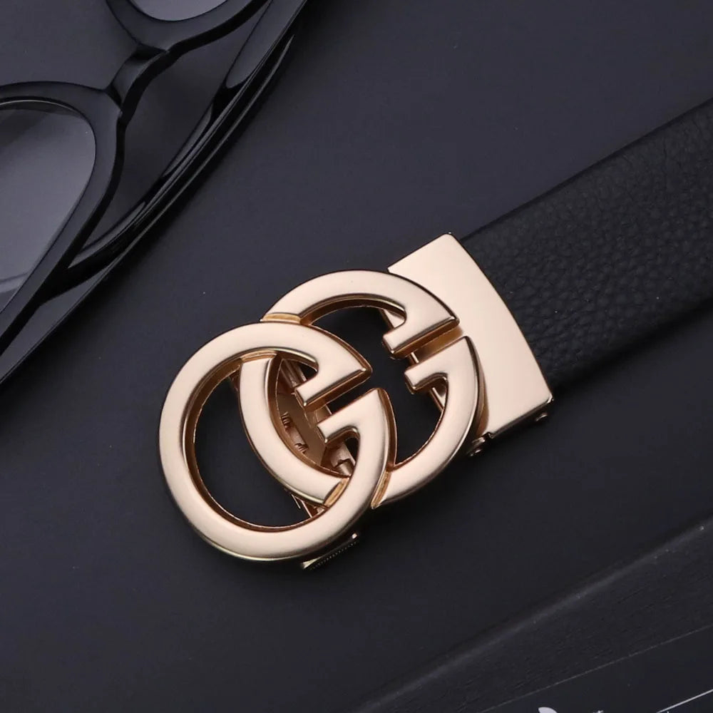 Business Men Belts Luxury Brand Famous Genuine Leather Male Belts for Women High Quality Designers Double G Buckle jeans Strap belt