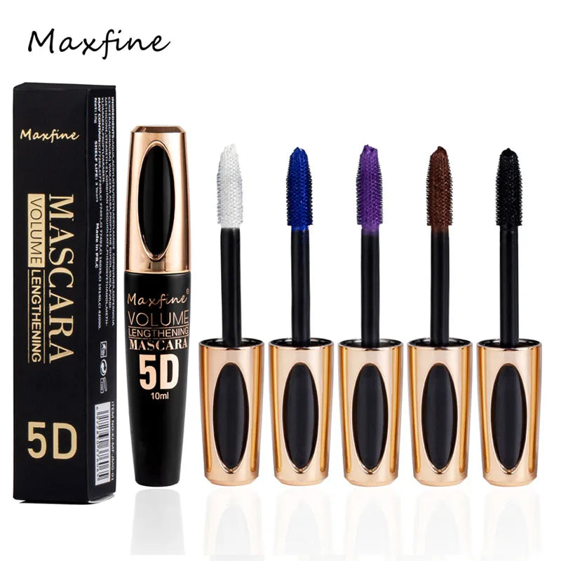 5D Silk Mascara with Big Eyes, Strong and Lasting Black Content and Length, Waterproof and Non-caking, and Prolonged Mascara eyes