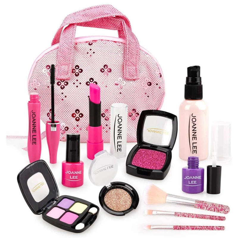 Kids Toys Simulation Cosmetics Set Pretend Makeup Toys Girls Play House Simulation Blinger Makeup Girls Play Bling Cosmetic Toy kids makeup