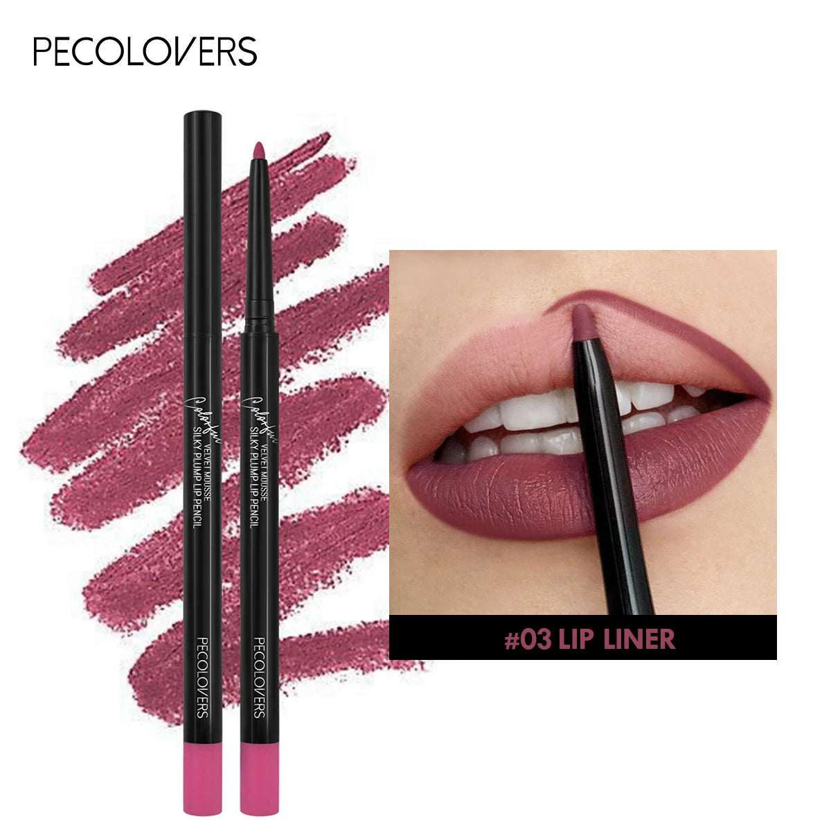 Waterproof Matte Lipliner Pencil Red Contour Tint Lipstick Long Lasting Non-stick Cup Moisturising Lips Makeup 12 Colors lips