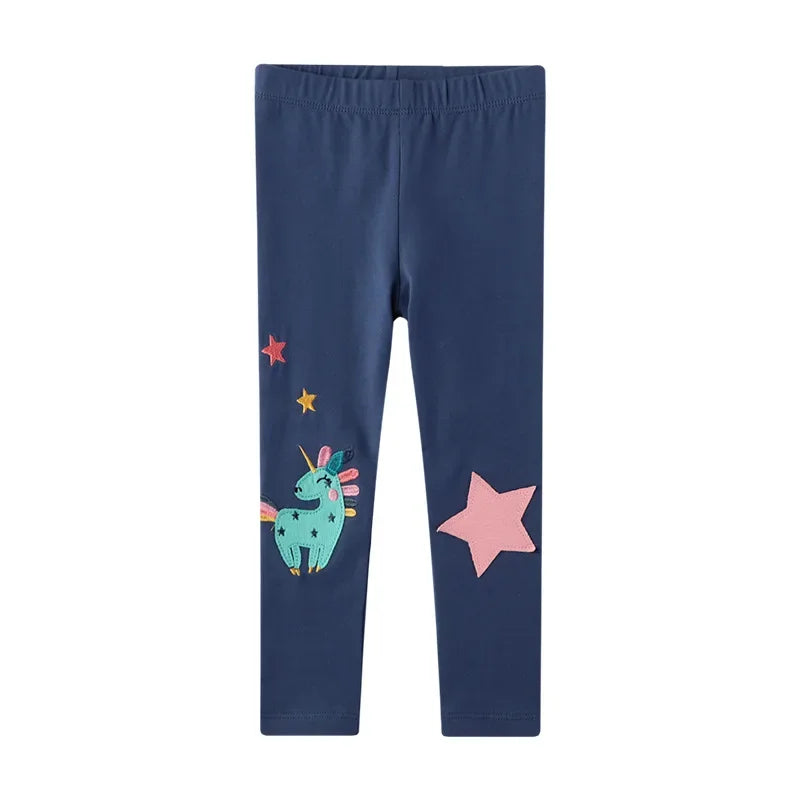 2 3 4 5 6 7 Years Girls Leggings 100% Cotton Girl's Trousers Little Girls Pants Skinny Cartoon Kids Children Leggings Trousers bottoms girls