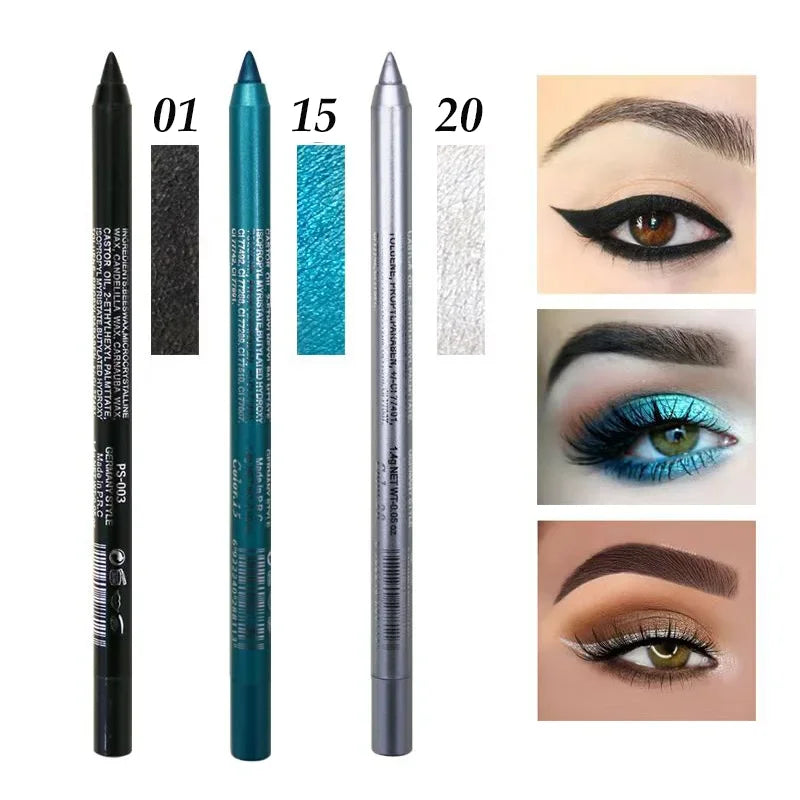 Makeup Long-lasting Not Blooming Eyeliner Pencil Waterproof Pigment Eyeshadow Eye Liner Pen Women Fashion Color Make Up Tools eyes