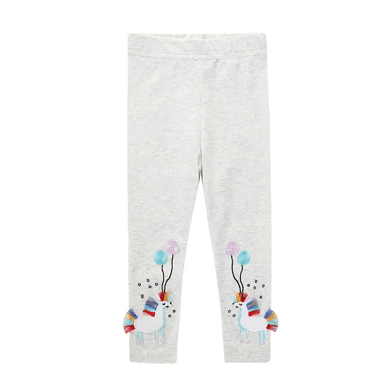 2 3 4 5 6 7 Years Girls Leggings 100% Cotton Girl's Trousers Little Girls Pants Skinny Cartoon Kids Children Leggings Trousers bottoms girls