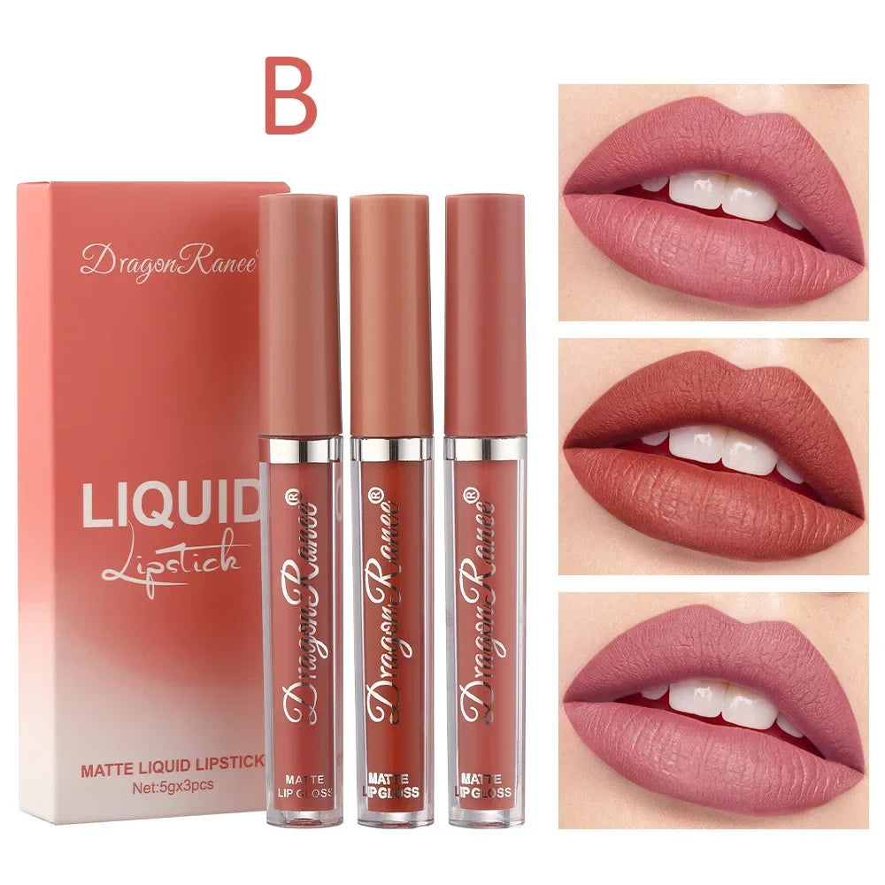 Lipsticks Set Make Up For Women Beauty Cosmetics Matte Lipsticks Waterproof Long lasting The Best Liquid Lip Tint Stain  lips