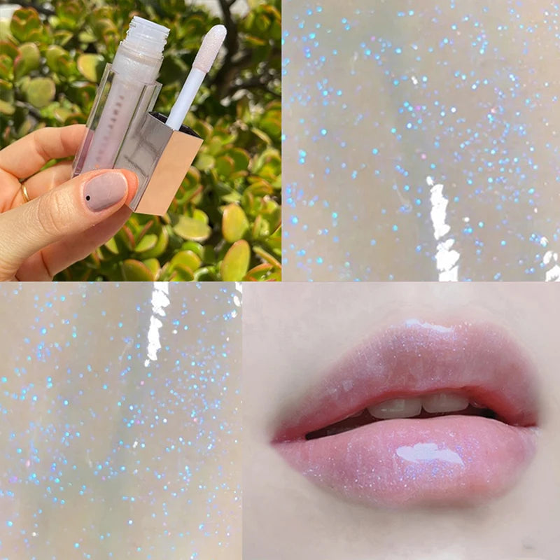 Gloss Bomb Universal Lip Luminizer 9 Colors Non-Sticky Moisturizing Lip Gloss Plumping and Long-Lasting Glitter Liquid Lipstick  lips