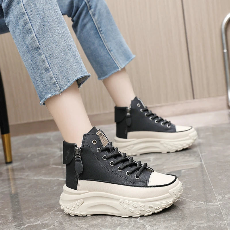 New Women Sneakers Luxury Fashion High Top Women Boots Platform Casual Shoes Outdoor Running Shoes for Women casual shoes