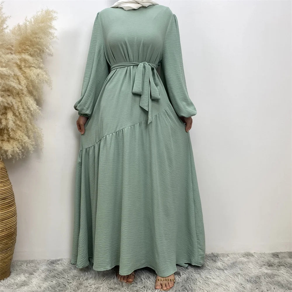 Muslim Ramadan sells women's Muslim fashion clothing in Turkey Long sleeve abaya Popular clothing for Islamic women abaya