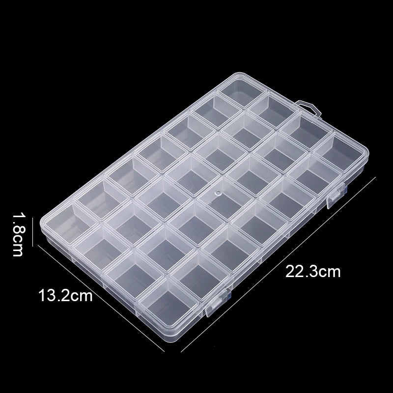 Transparent Storage Container Jewelry Box Clear Plastic Organizer Box Empty Earring Storage Organizer Display Case for Beads jewellery box