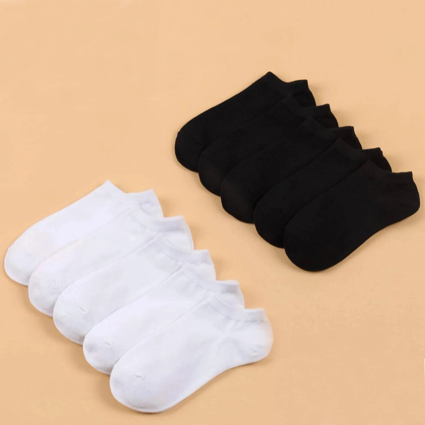 10/20 Pairs Women' s Candy Colors Ankle Socks Invisible Black And White Breathable Sports Socks For Ladies Girls Socks