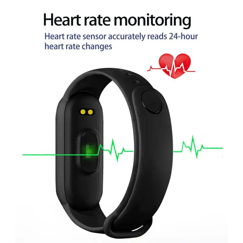 M6 Smart Watch Men Women Fitness Smart Bracelet Sports Band Heart Rate Blood Pressure Monitor Waterproof Multi-function Watches watch