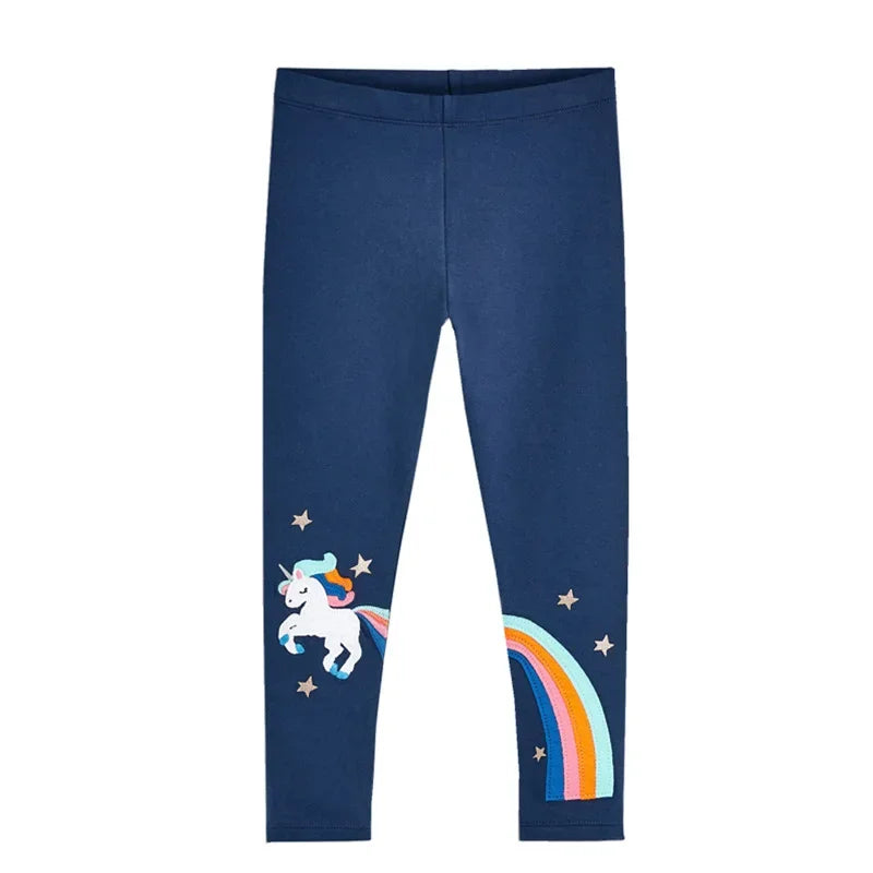 2 3 4 5 6 7 Years Girls Leggings 100% Cotton Girl's Trousers Little Girls Pants Skinny Cartoon Kids Children Leggings Trousers bottoms girls