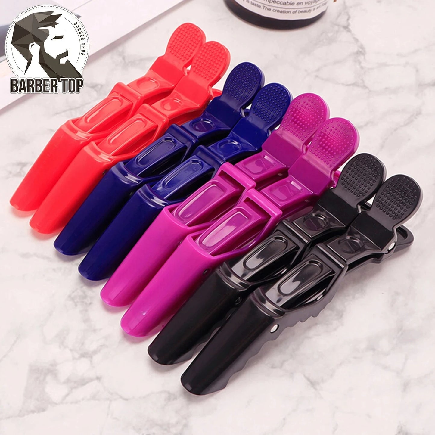 6PCS Alligator Hair Clip Hairdressing Clamps Plastic Hair Claw Professional Barber For Salon Styling Hairpins Hair Accessories  hairclips