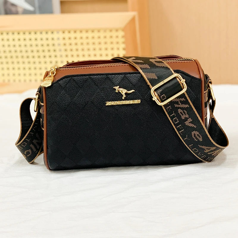 Luxury High Quality Women Messenger Bag Famous Designer Lady Shoulder Bags Fashionable Checkered Trendy Crossbody Bolsas Sac A bags