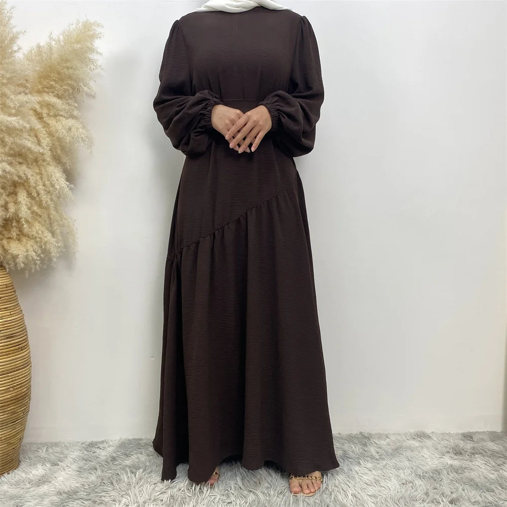 Muslim Ramadan sells women's Muslim fashion clothing in Turkey Long sleeve abaya Popular clothing for Islamic women abaya