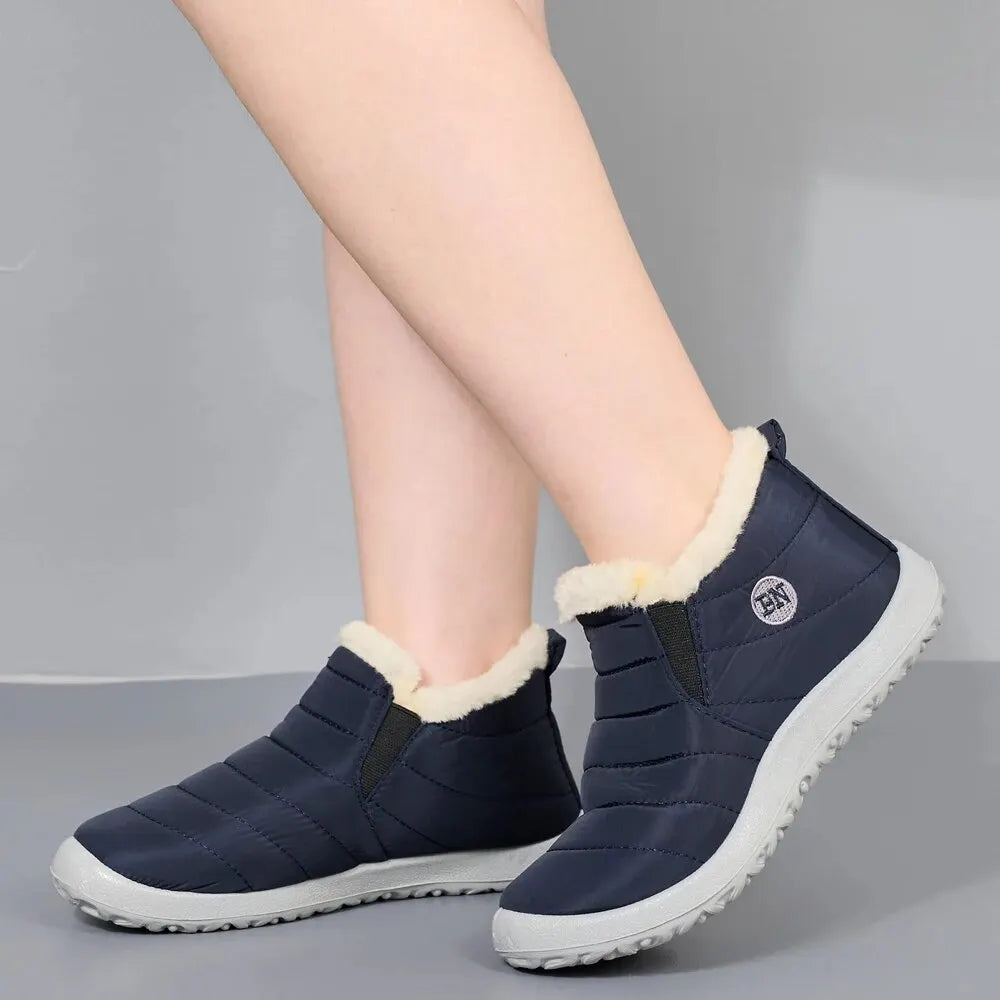 Winter Women Boots Waterproof Snow Boots Causal Ankel Boots Plus Size Women Warm Fur Cotton Shoes Plush ankle boots