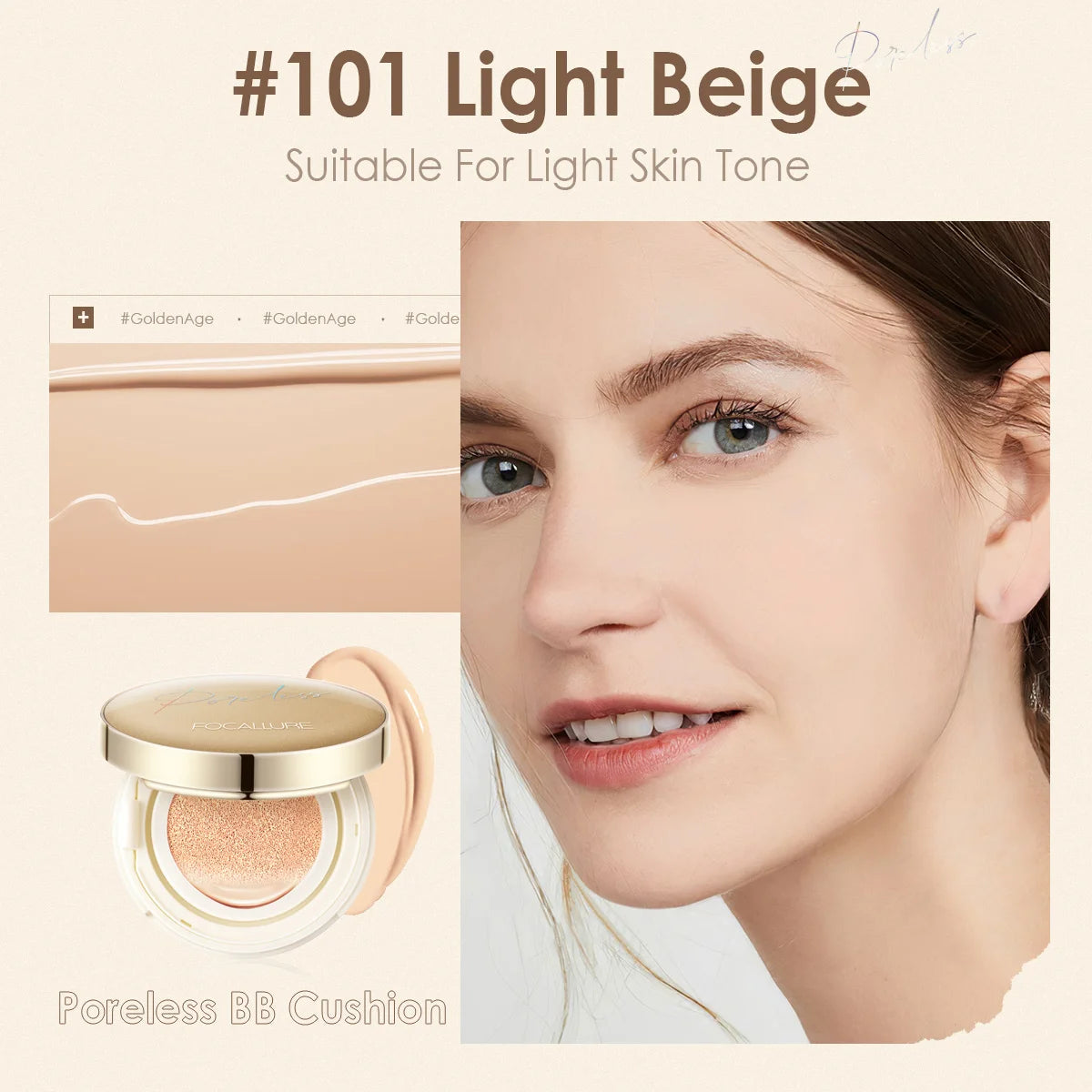 Waterproof Matte Air Cushion Poreless BB＆CC Cream High Coverage Oil-control Soft Face Makeup Foundation Base Cosmetics face