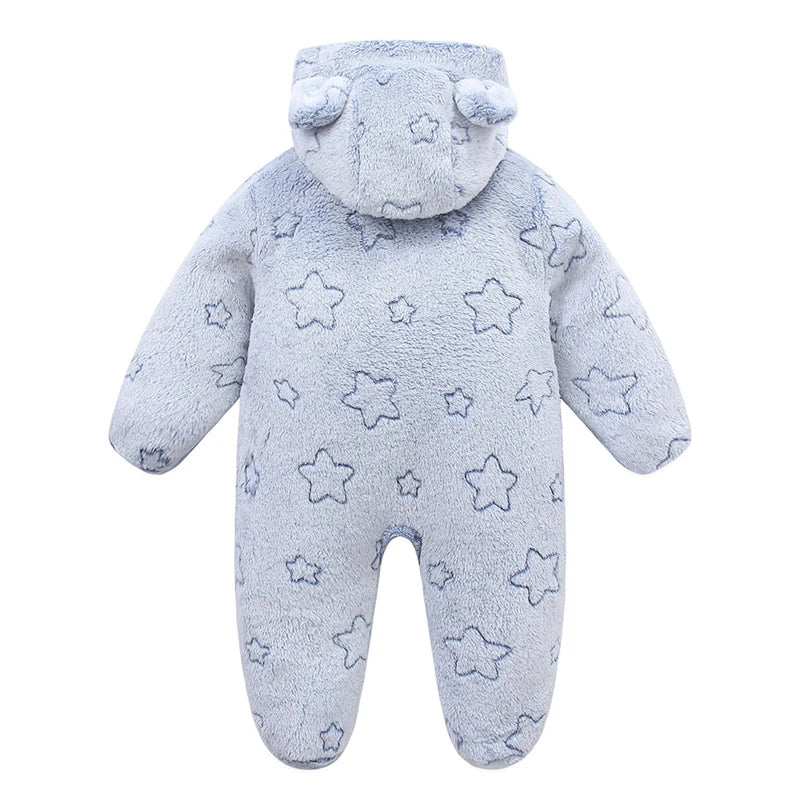 Soft Newborn Baby Clothes Flannel Autumn Winter Baby Boys Girls Jumpsuit Cartoon Newborn Bodysuit Warm Rompers for Babies 0-12M infants boys