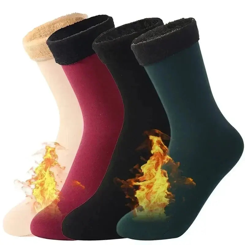 1/2/3/5/10Pairs Thermal Socks Women Winter Warm Thicken Fleece Short Socks Cashmere Wool Socks Snow Velvet Boots Home Floor Wear Socks