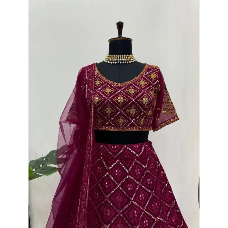 Designer Lehenga CholI Bollywood Wedding Party in India Pakistani Wear Readymade party lehnga