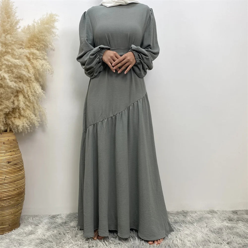 Muslim Ramadan sells women's Muslim fashion clothing in Turkey Long sleeve abaya Popular clothing for Islamic women abaya