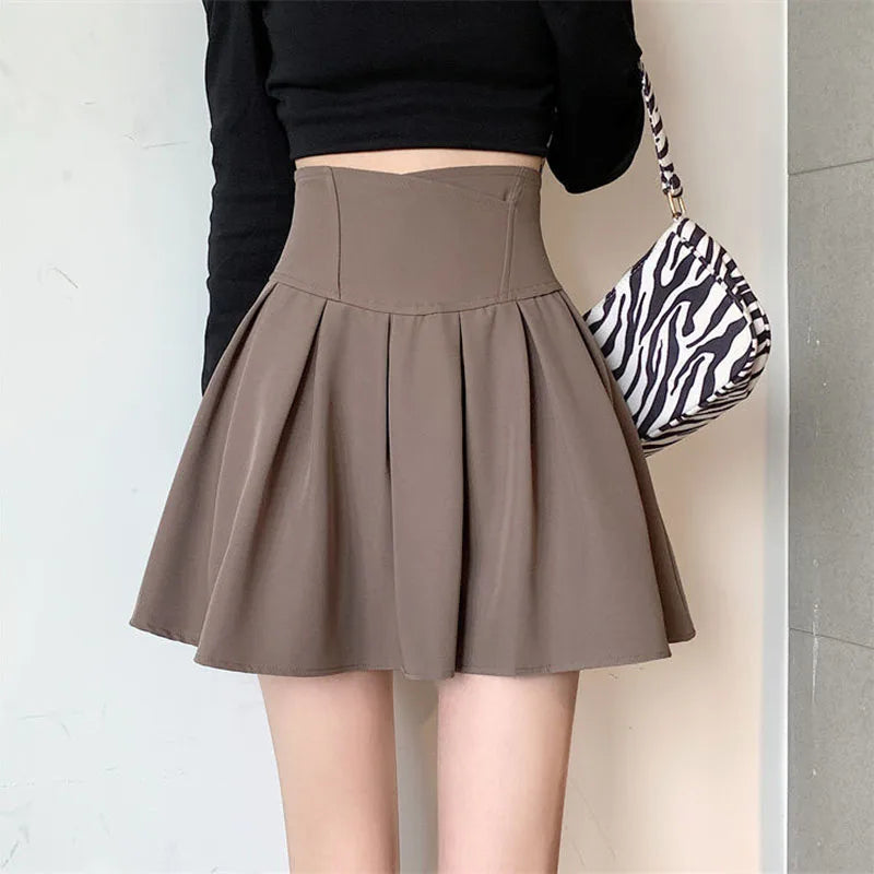 Female Show Leg Length A-Line Skirt