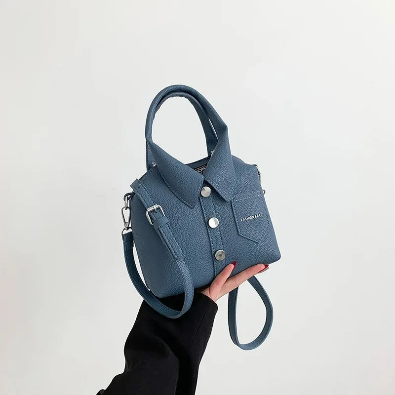 PU Square Compact Shoulder and Crossbody Bags Zipper Unique Design High Quality Hand Bags for Women 2024 Designer Style Bolso bags