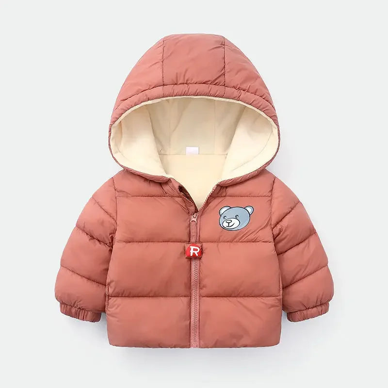 Kids Clothes Children's Jacket Coat Clothing Boy Girl Hooded Thicken Velvet Lining Keep Warm Down Jacket Children Clothing boys jackets and coats