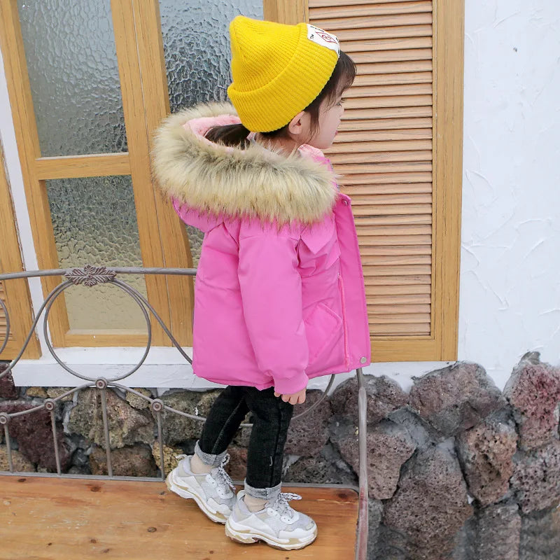 Autumn Winter Denim Jacket For Girls Warm Hooded Children Jeans Jackets 1-7 Years Kids Baby Girl Parka Toddler Coat  girls jackets and coats