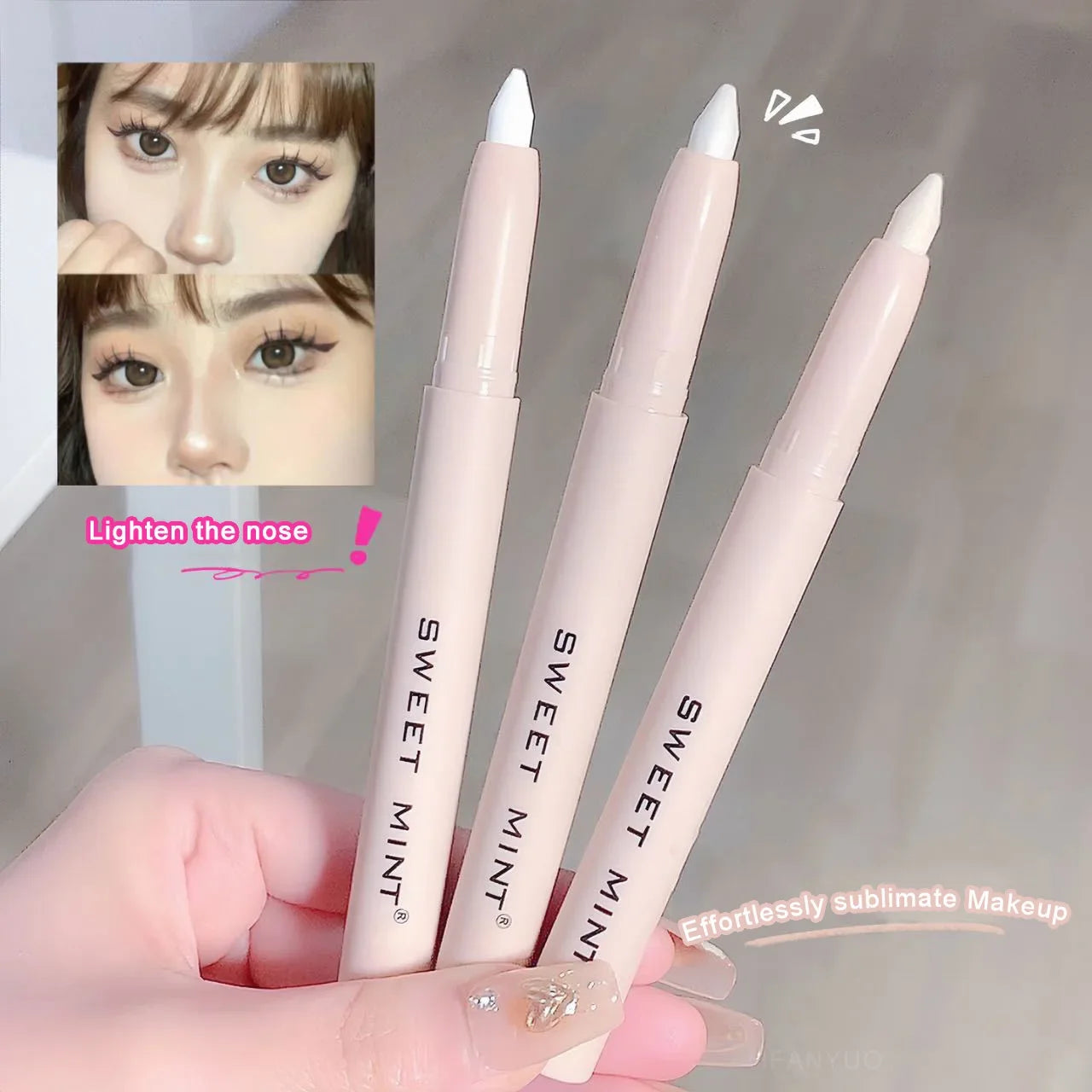 Eye Shadow Lying Silkworm Highlighter Pen Korean Eyes Makeup Matte White Pearl High-gloss Brightening Glitter Eyeshadow Stick eyes