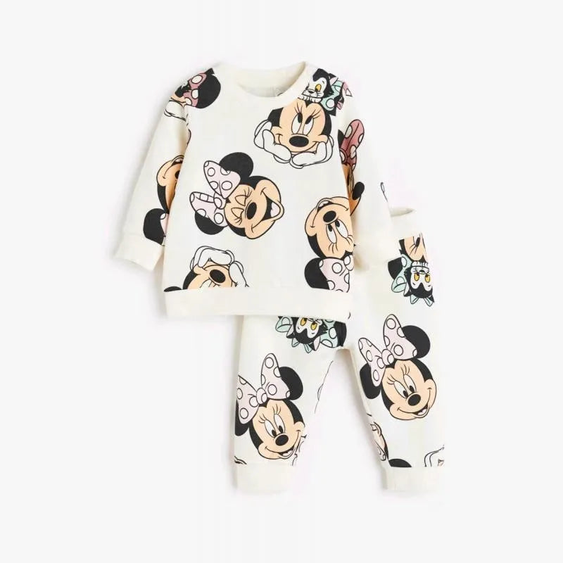 Spring Girl Princess Set Autumn Baby Boy And Toddler Cute Disney Casual Wear Children's Long Sleeved Printed Clothes boys dress