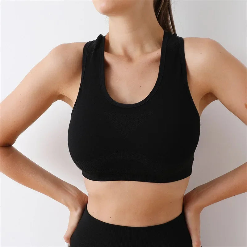 Women Sports Bra Top Push Up Fitness Yoga Bra Underwear Sport Tops For Women Breathable Running Vest Gym Wear sports