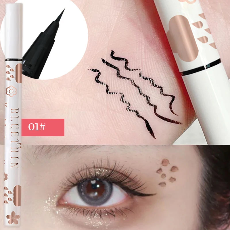 Eyeliner Lying Silkworm Pencil Undercover Draw Down To Non-Smudge Fine Natural Long-lasting Waterproof Eyes Liner Beauty Makeup eyes