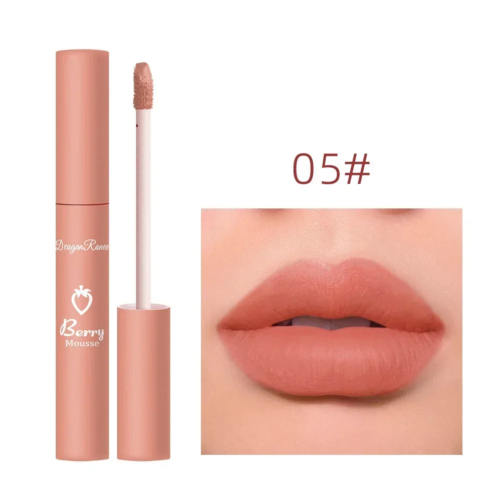 Nude Matte Lip Gloss 12 Colors Long-lasting Velvet Lipstick Waterproof Non-fade Non-stick Cup Lipsticks Women Makeup Cosmetic  lips