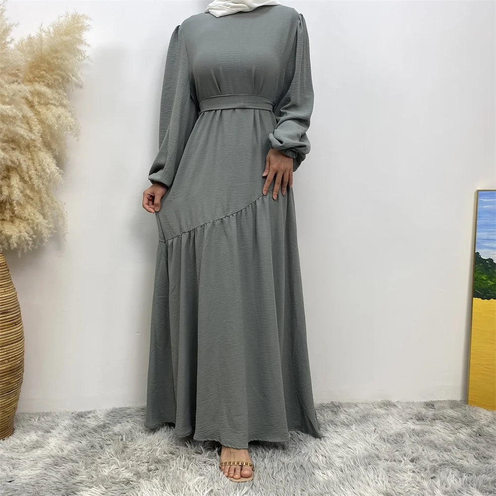 Muslim Ramadan sells women's Muslim fashion clothing in Turkey Long sleeve abaya Popular clothing for Islamic women abaya