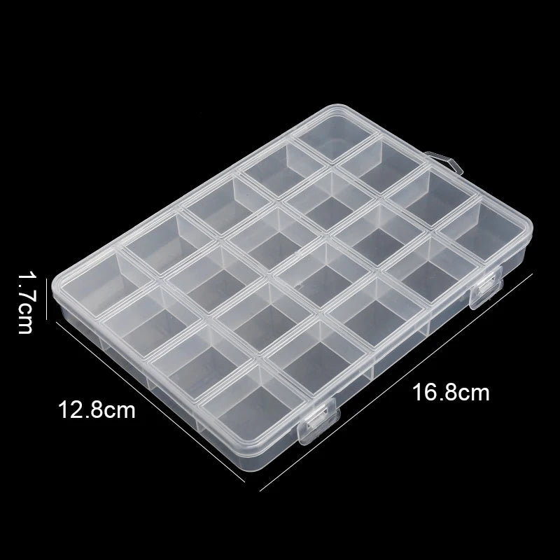 Transparent Storage Container Jewelry Box Clear Plastic Organizer Box Empty Earring Storage Organizer Display Case for Beads jewellery box