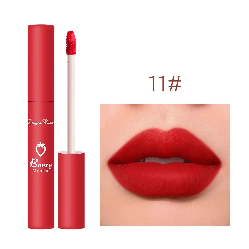 Nude Matte Lip Gloss 12 Colors Long-lasting Velvet Lipstick Waterproof Non-fade Non-stick Cup Lipsticks Women Makeup Cosmetic  lips