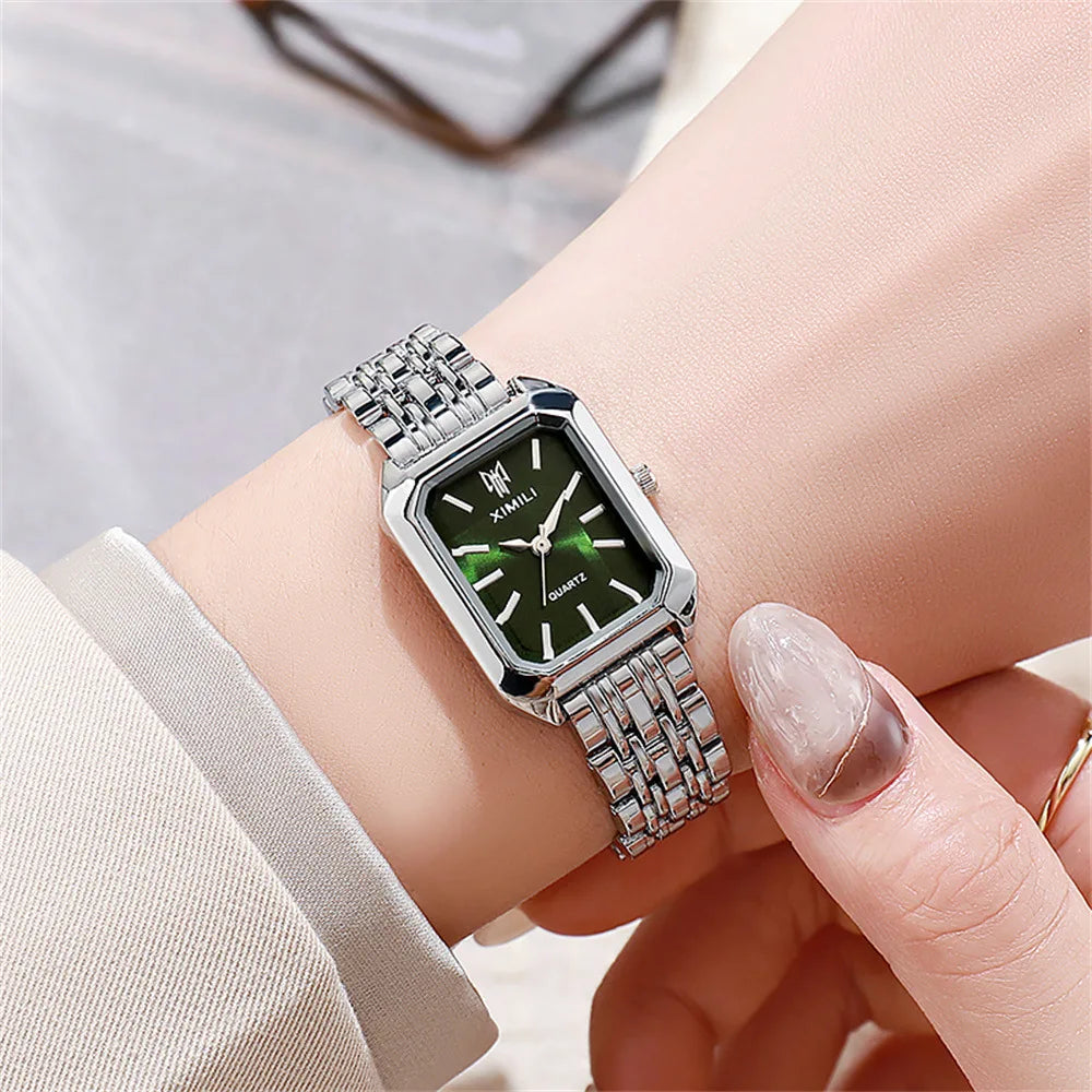 New Women Watch Light Luxury Brand Stainless Steel Ladies Business Watches Female Student Fashion Quartz Wristwatches watch