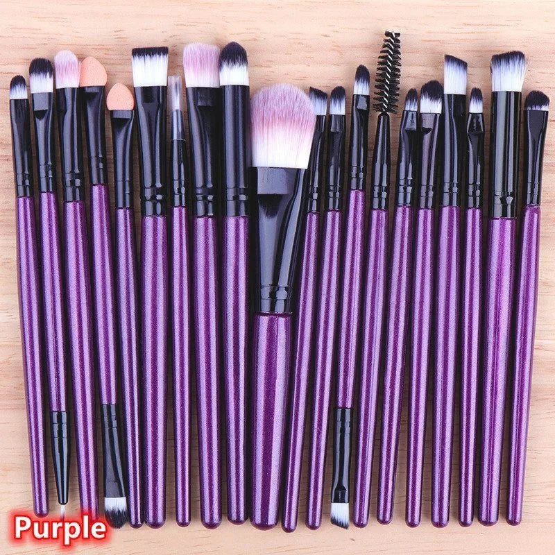 20PCS Makeup Brushes Set Professional Plastic Handle Foundation Eyeshadow Make Up Brushes makeup accessories