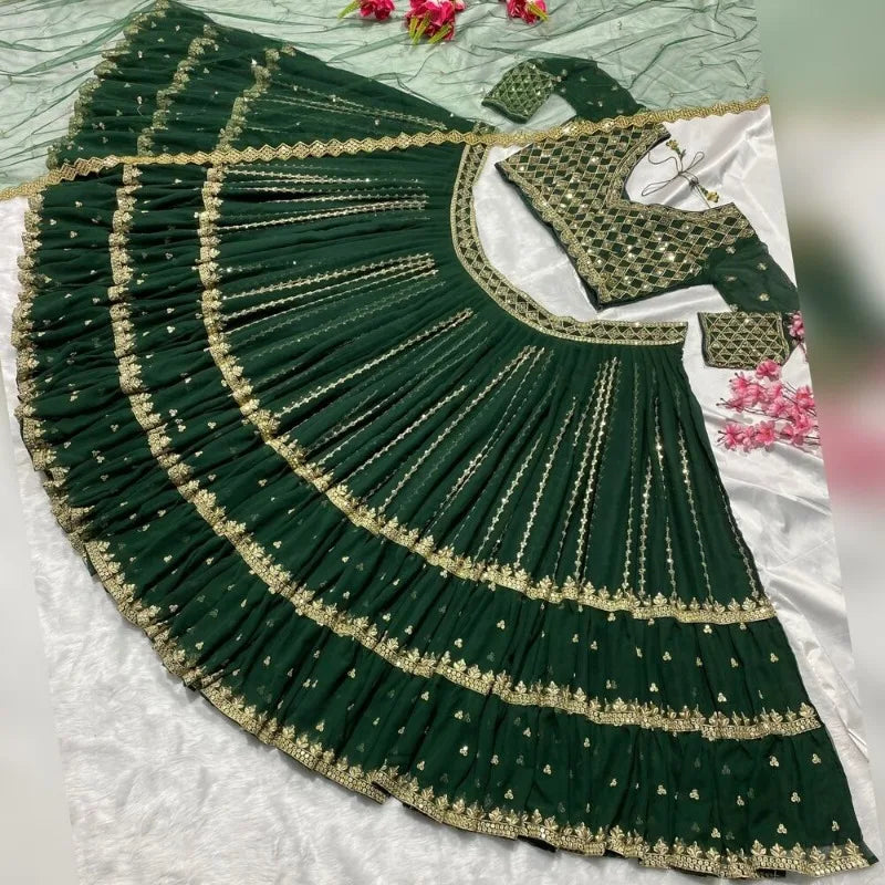 Designer Lehenga CholI Bollywood Wedding Party in India Pakistani Wear Readymade party lehnga